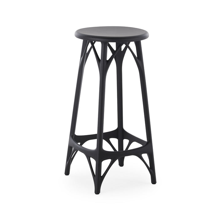A.I. Outdoor Light Stool (Set of 2) Outdoor Furniture Kartell Black Counter: 25.6 in height