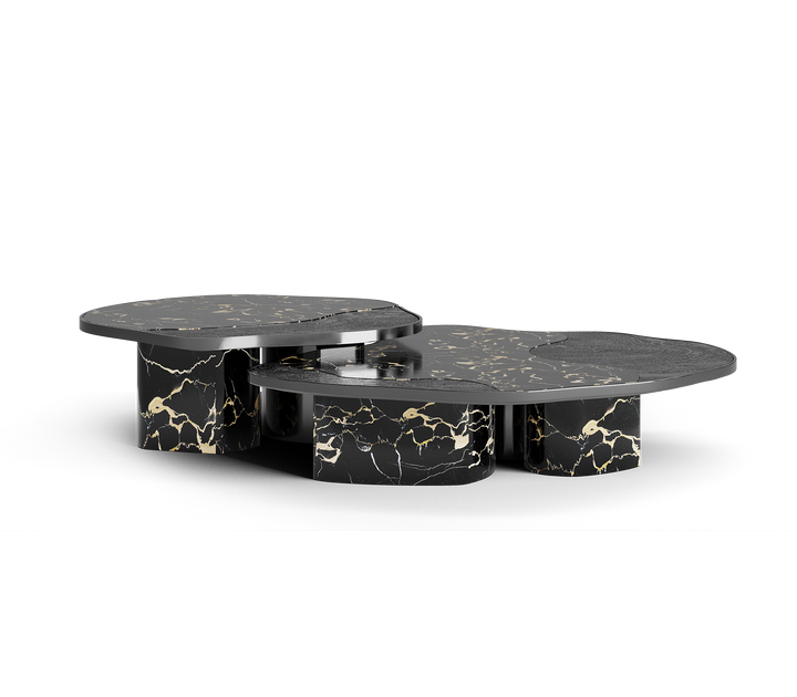 ophelia portoro marble and gold center table - Image 30