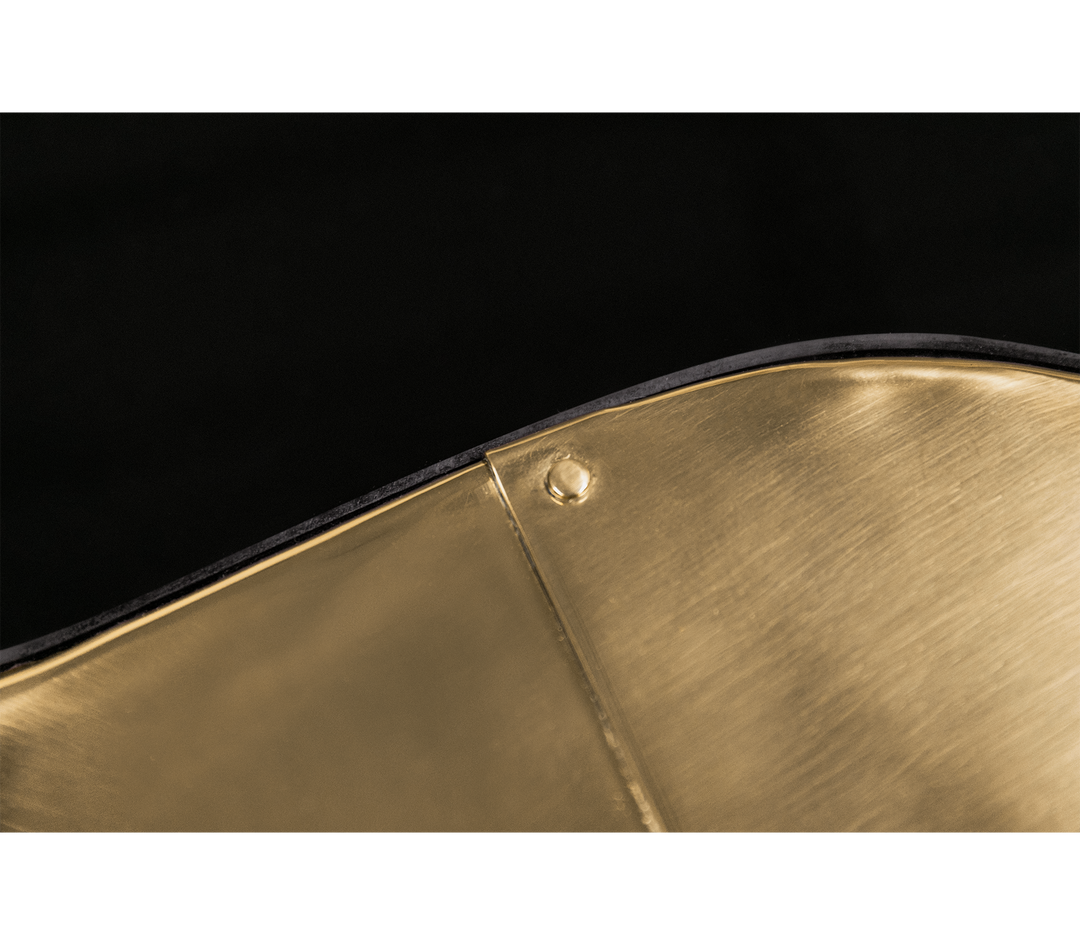 wave polished brass center table - Image 39