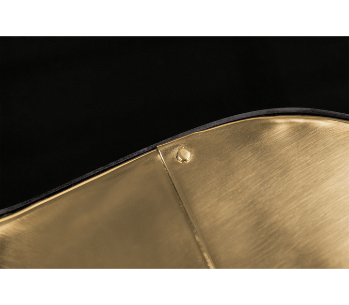 wave polished brass center table - Image 39