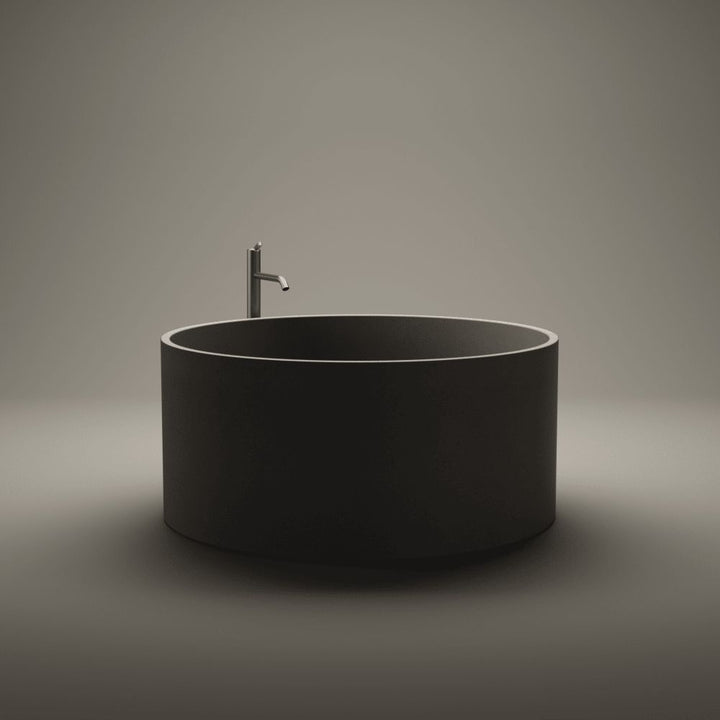 Agape In-Out Cemento Freestanding Tub Agape