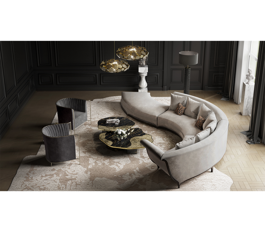 ophelia portoro marble and gold center table Coffee Tables Boca Do Lobo