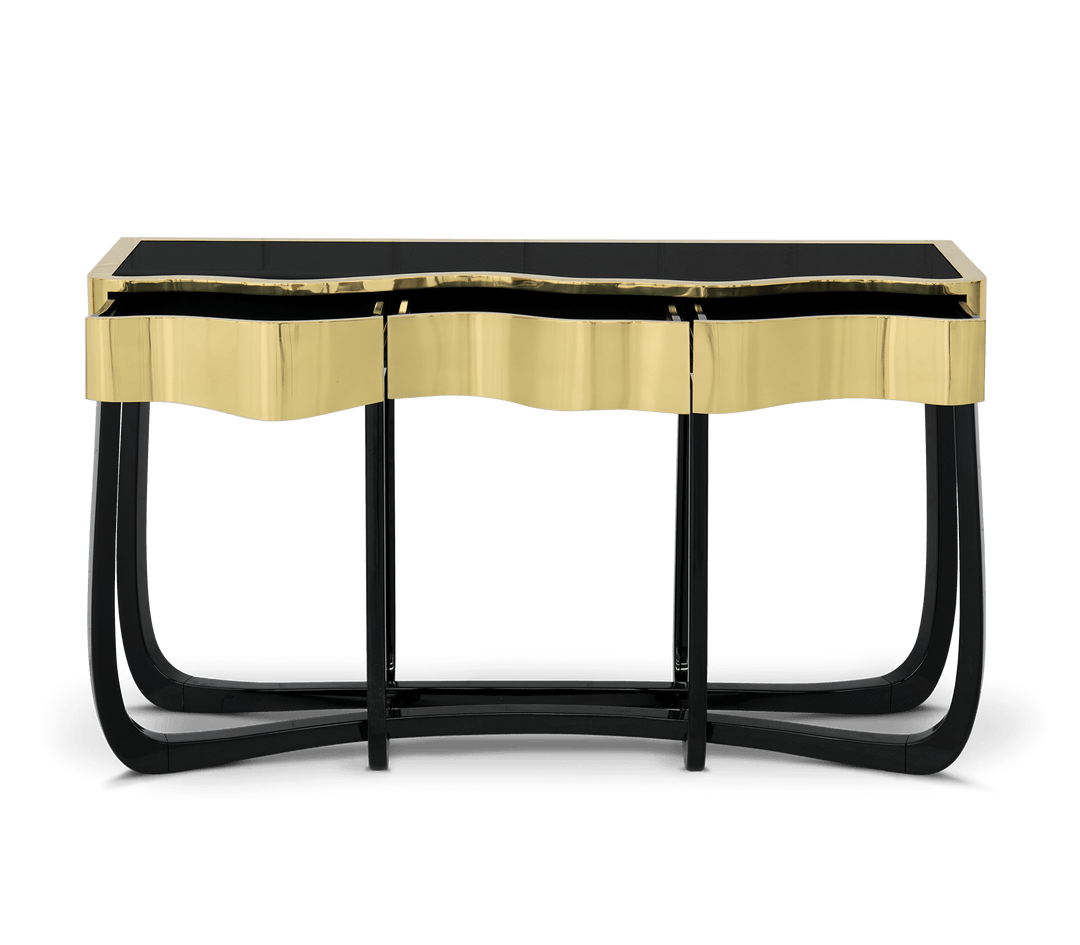 sinuous gold console Consoles Boca Do Lobo