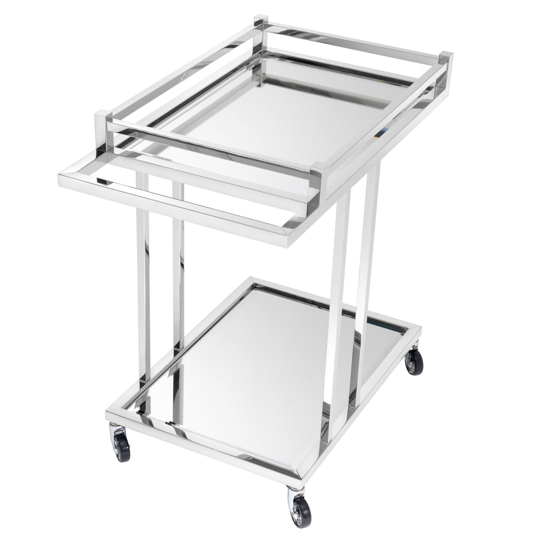 Trolley Beverly Hills Polished Stainless Steel Tables Eichholtz
