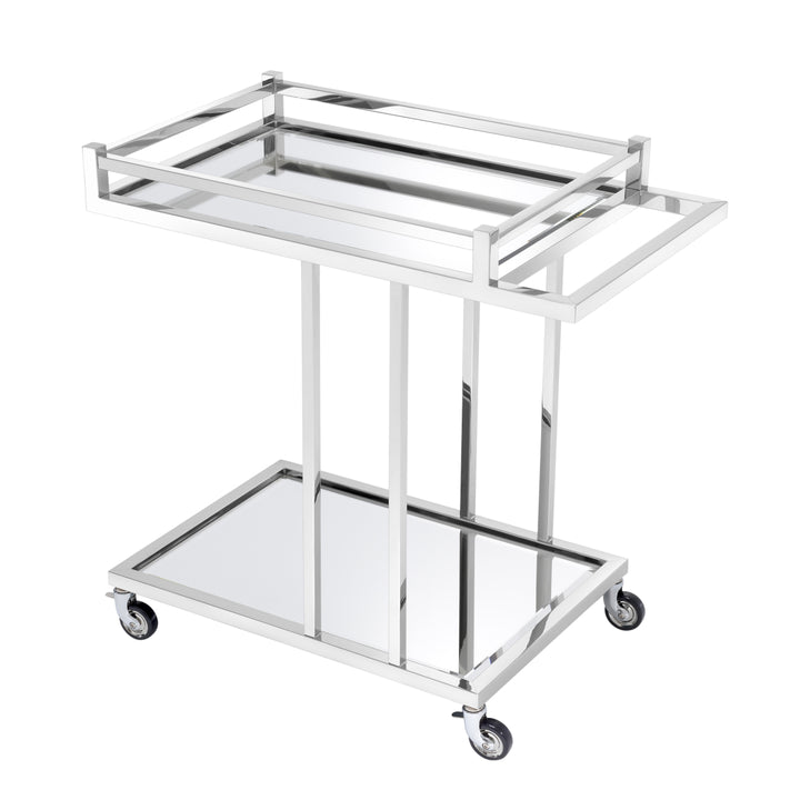 Trolley Beverly Hills Polished Stainless Steel Tables Eichholtz