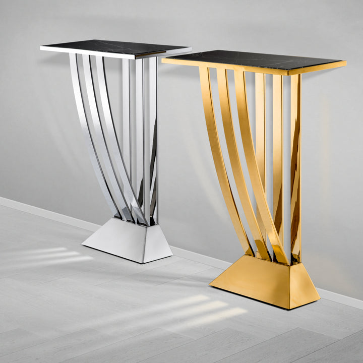 Console Table Beau Deco Polished Stainless Steel Furniture Eichholtz