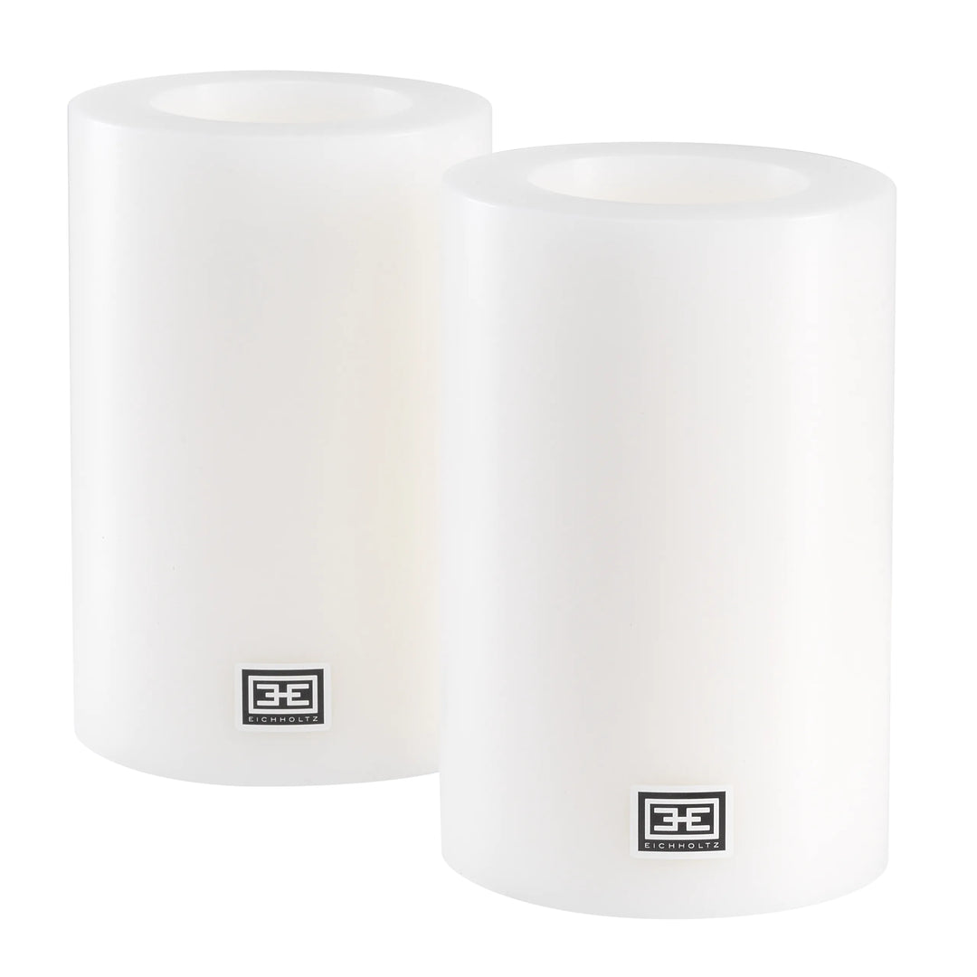 Artificial Candle ø 10 x H. 15 cm set of 2 Accessories Eichholtz