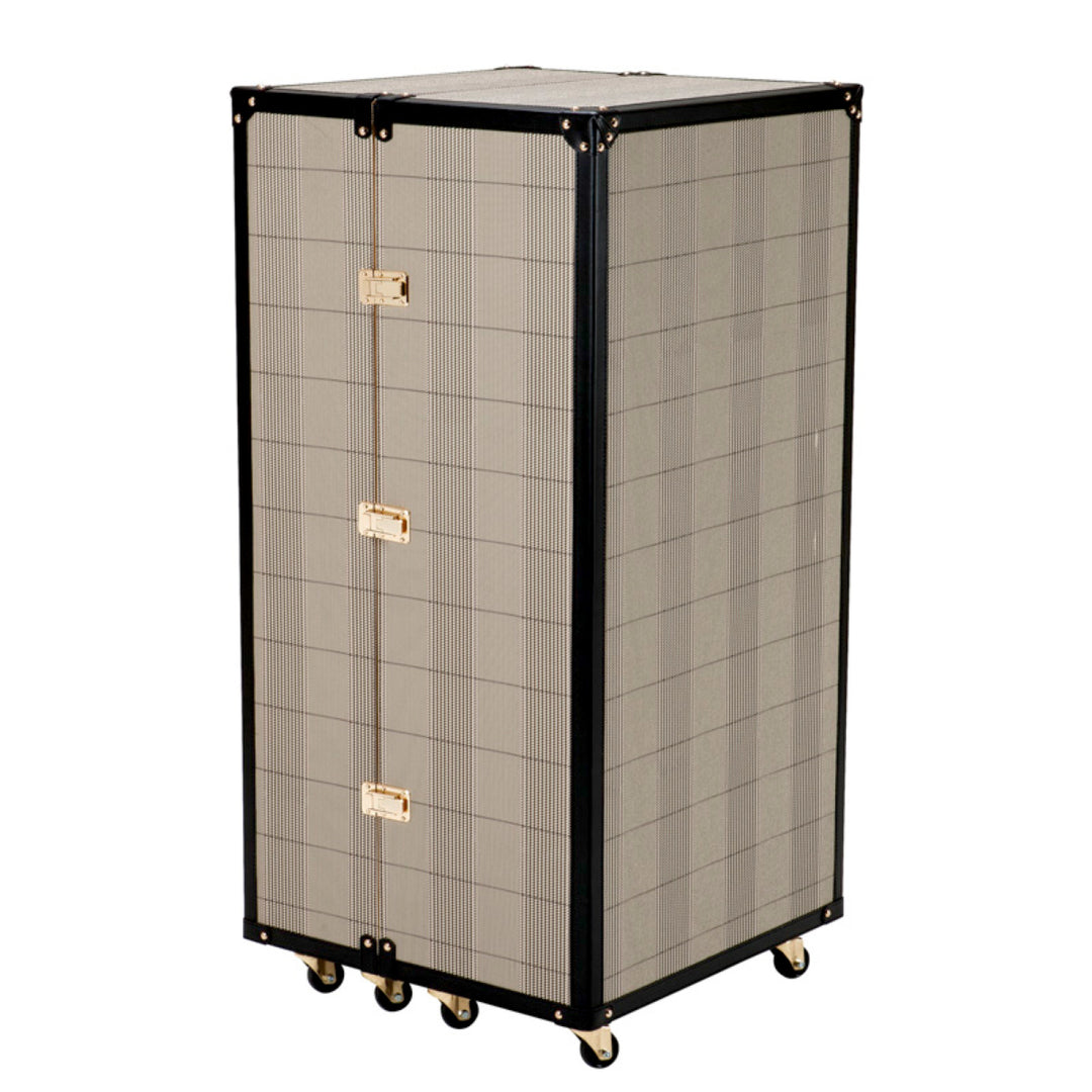 Bar Cabinet Martini Bianco Check Brown Cabinets Eichholtz