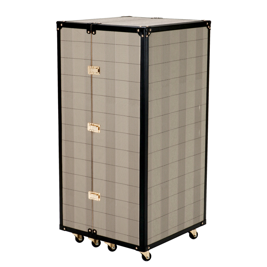 Bar Cabinet Martini Bianco Check Brown Cabinets Eichholtz