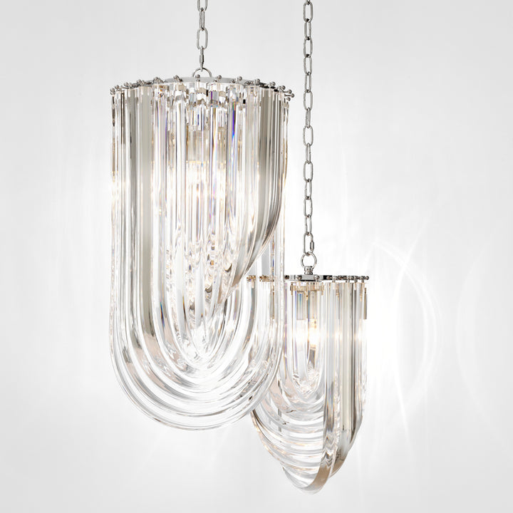 Chandelier Murano 14 Inch Dia Clear Acrylic Lighting Eichholtz