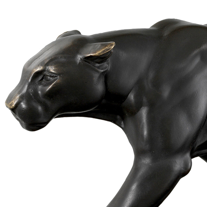 Panther On Marble Base Accessories Eichholtz