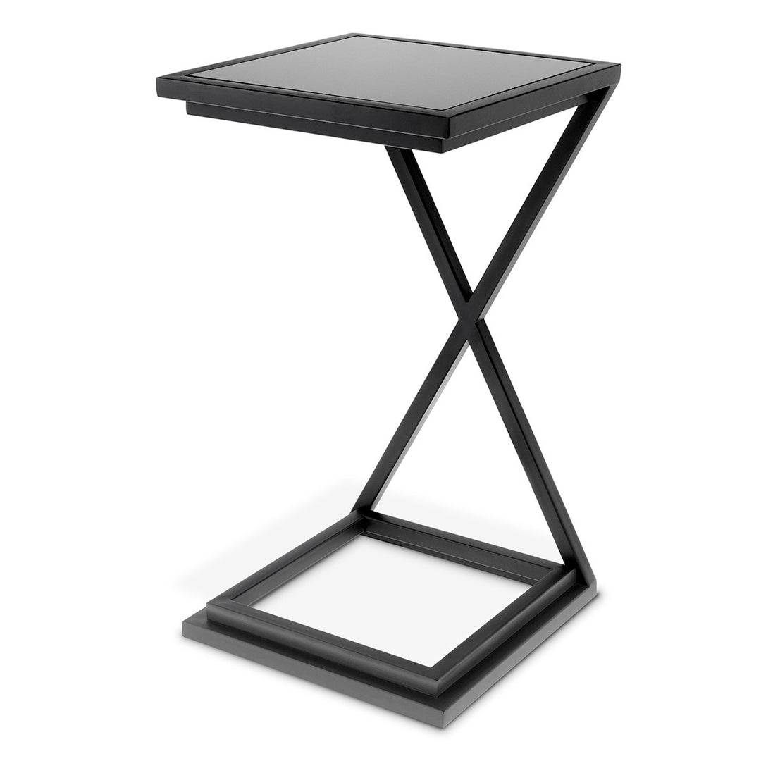 Side Table Cross Gunmetal Finish Tables Eichholtz