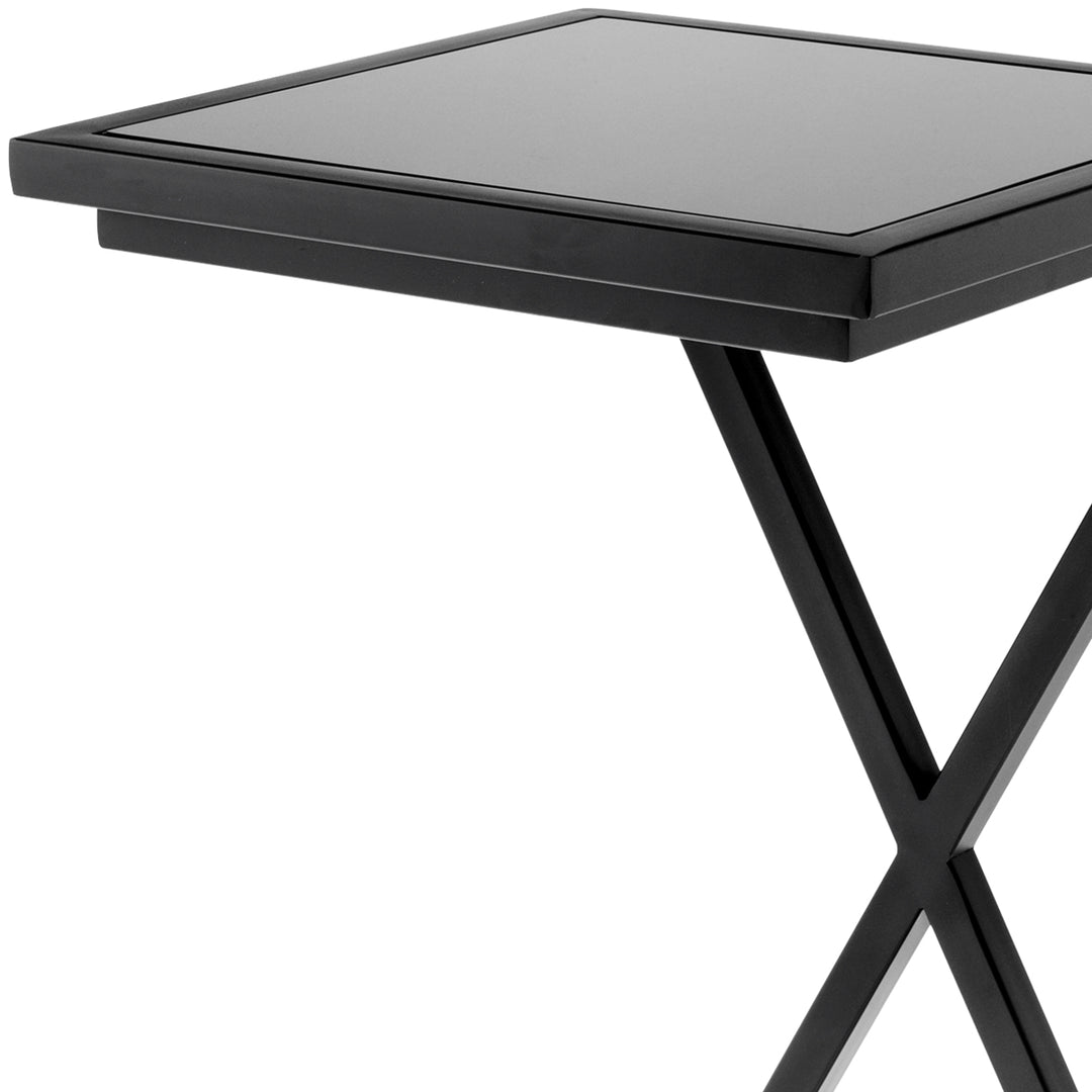 Side Table Cross Gunmetal Finish Tables Eichholtz