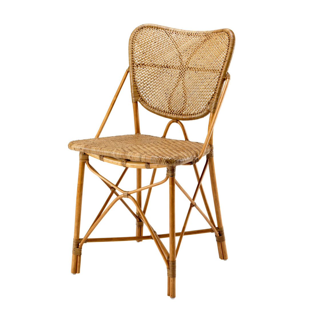 Dining Chair Colony Rattan Honey Finish Chairs Eichholtz