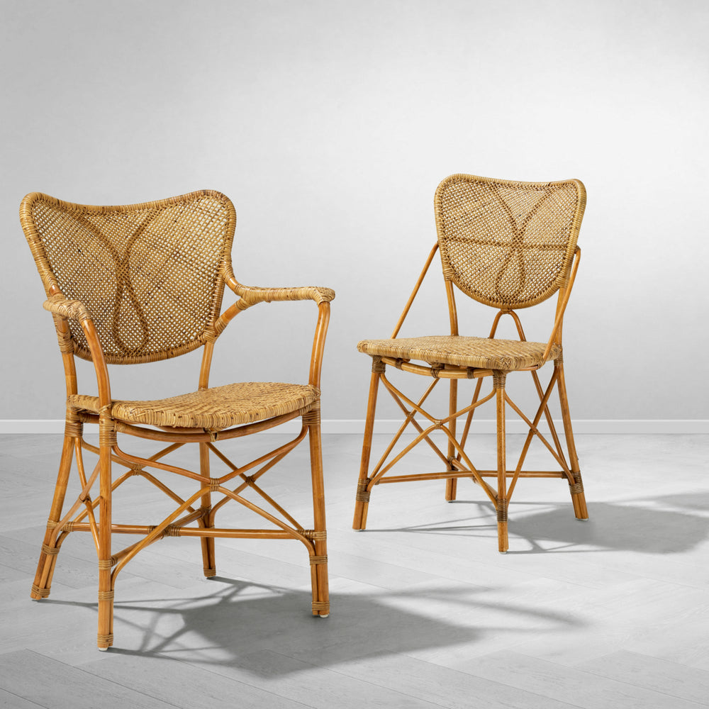 Dining Chair Colony Rattan Honey Finish Chairs Eichholtz