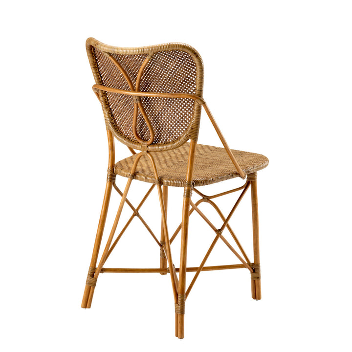 Dining Chair Colony Rattan Honey Finish Chairs Eichholtz
