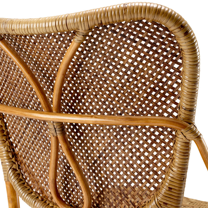 Dining Chair Colony Rattan Honey Finish Chairs Eichholtz