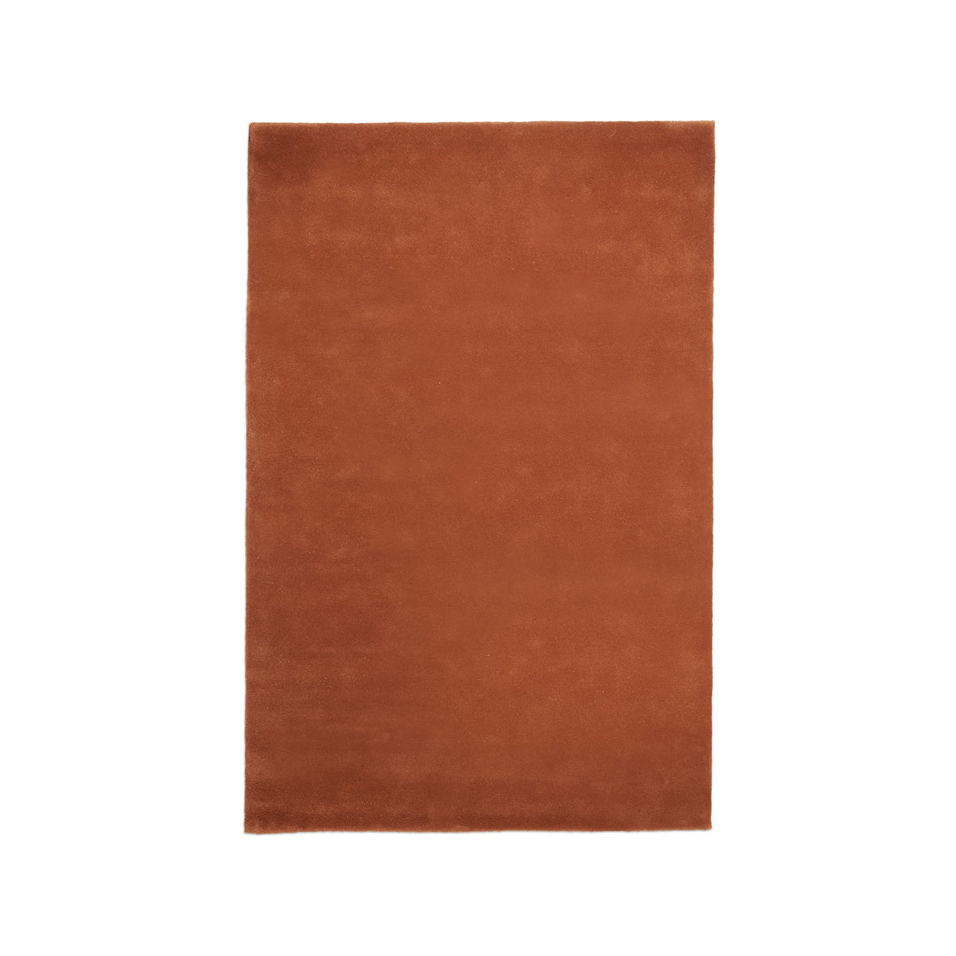 Stille Tufted Rug Rugs Ferm Living Red Brown Medium: 5 ft 6.9 in x 7 ft 11 in