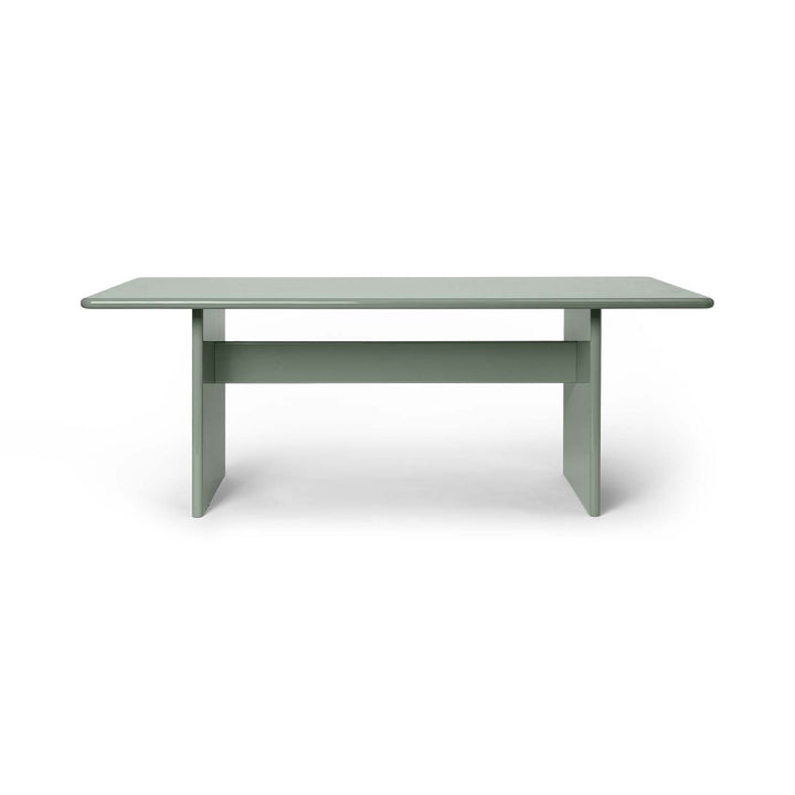 Rink Dining Table Tables Ferm Living Tea Green Small: 78.7 in width