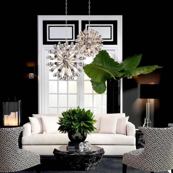 Chandelier Anto L Nickel Finish Lighting Eichholtz