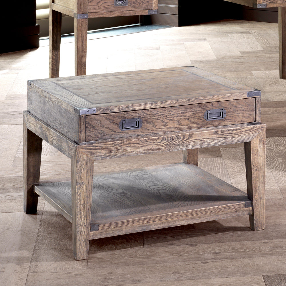 Side Table Military Smoked Oak Side Tables Eichholtz
