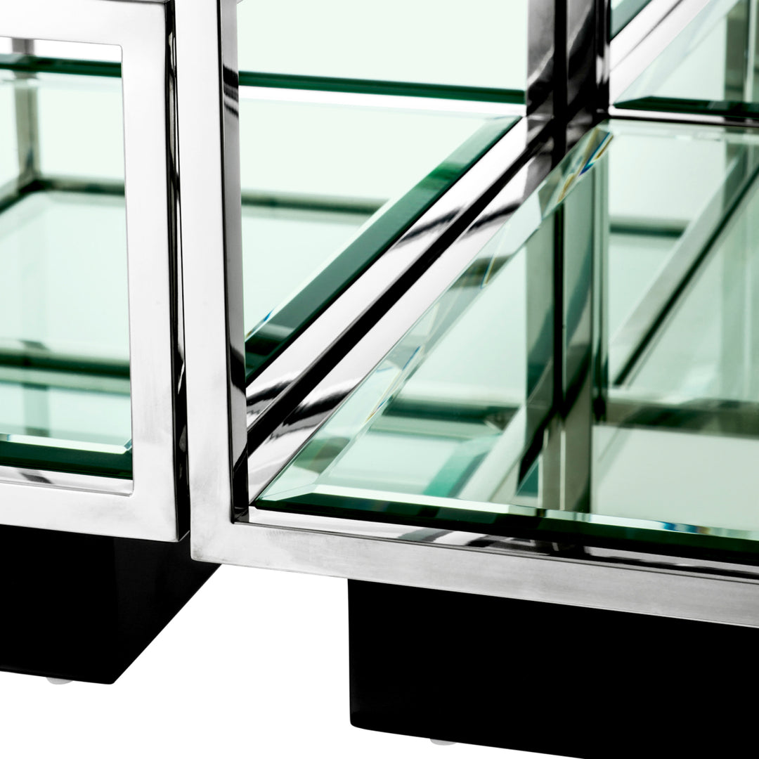 Coffee Table Tortona Set Of 4 Polished Stainless Steel Furniture Eichholtz