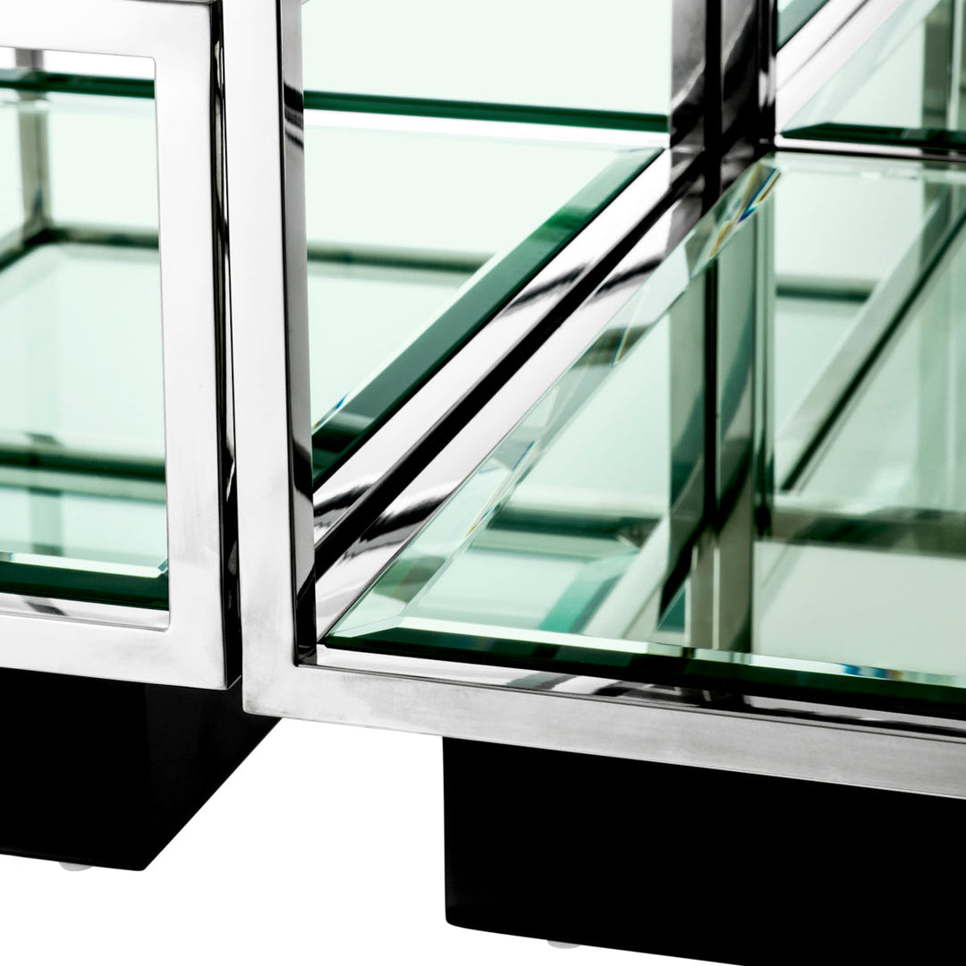 Coffee Table Tortona Set Of 4 Polished Stainless Steel Furniture Eichholtz