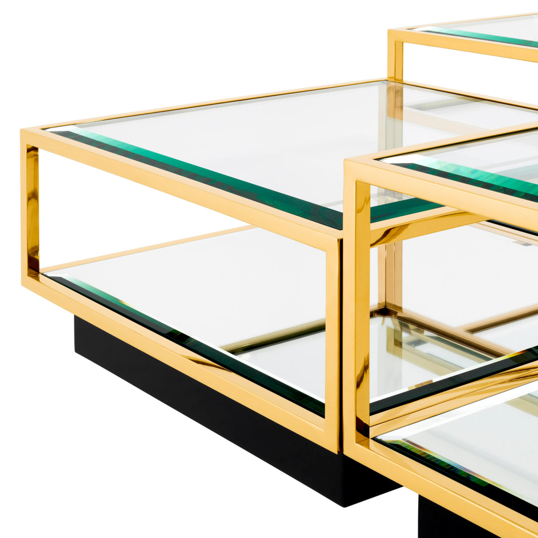 Coffee Table Tortona Set Of 4 Gold Finish Furniture Eichholtz