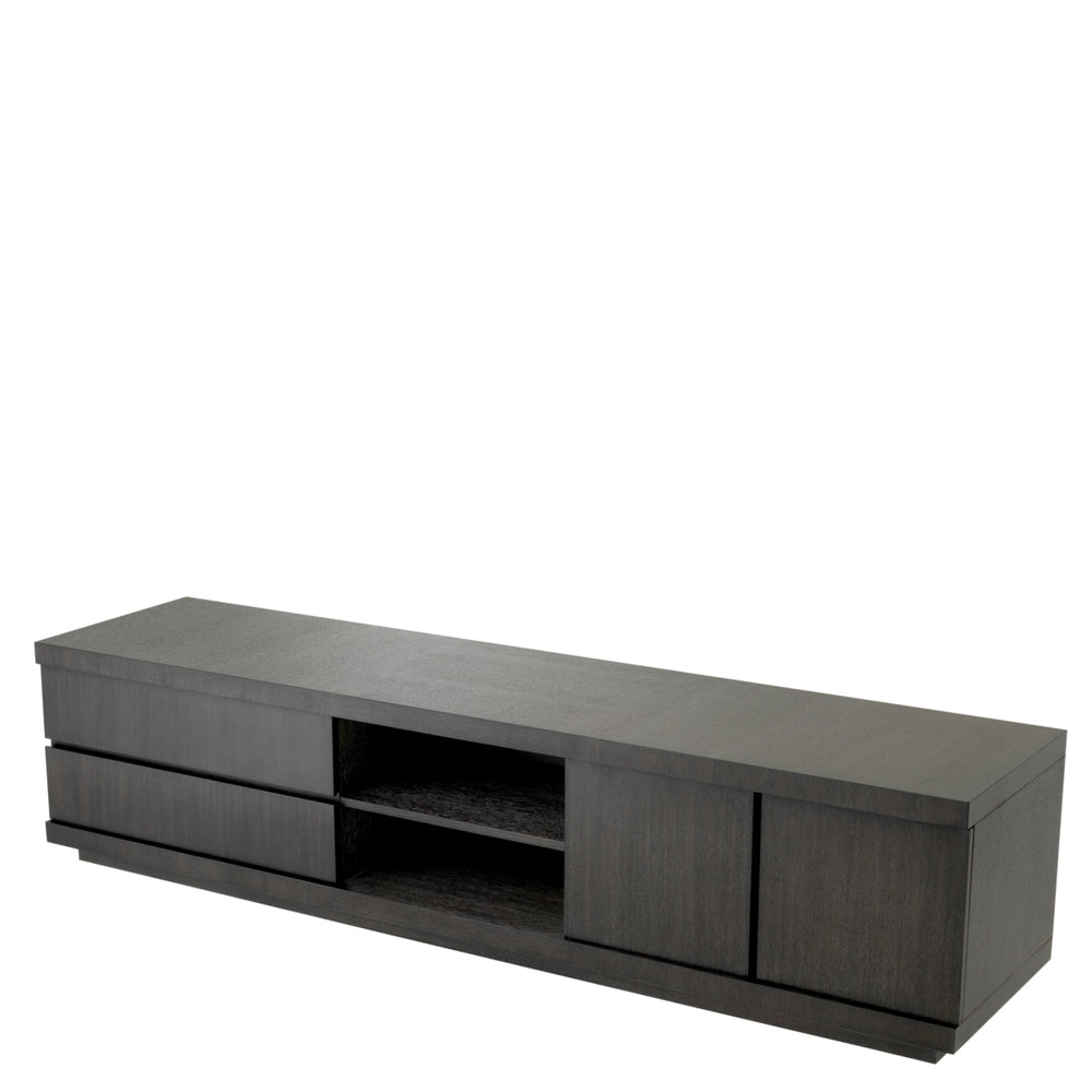 Tv Cabinet Crosby Charcoal Oak Veneer Cabinets Eichholtz