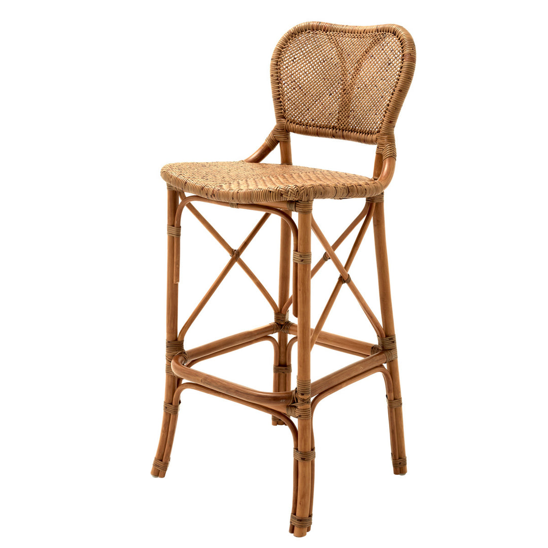 Bar Stool Colony Rattan Honey Finish Chairs Eichholtz
