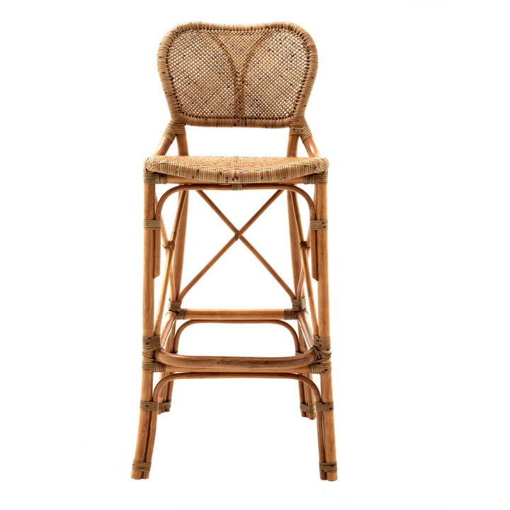 Bar Stool Colony Rattan Honey Finish Chairs Eichholtz