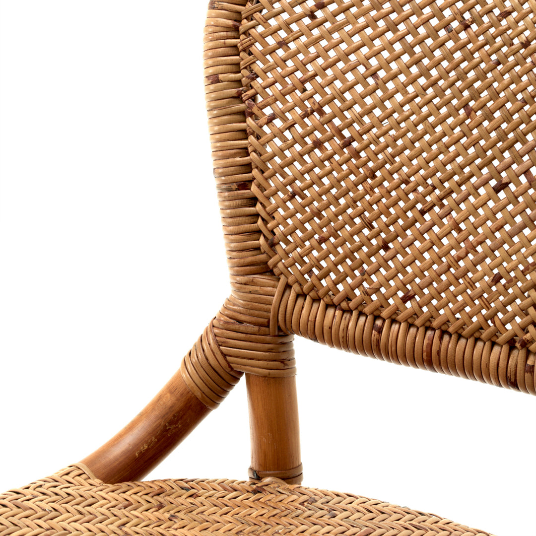 Bar Stool Colony Rattan Honey Finish Chairs Eichholtz
