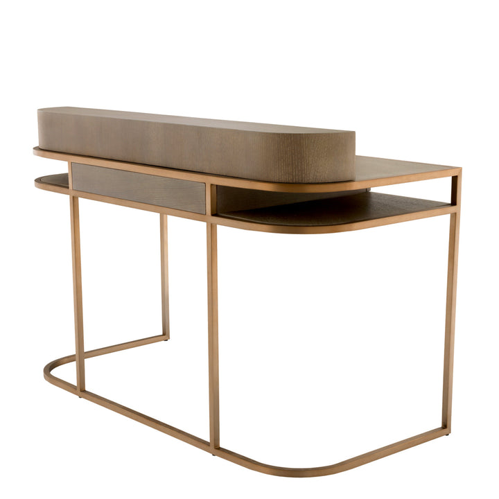 Desk Highland Washed Oak Veneer Furniture Eichholtz