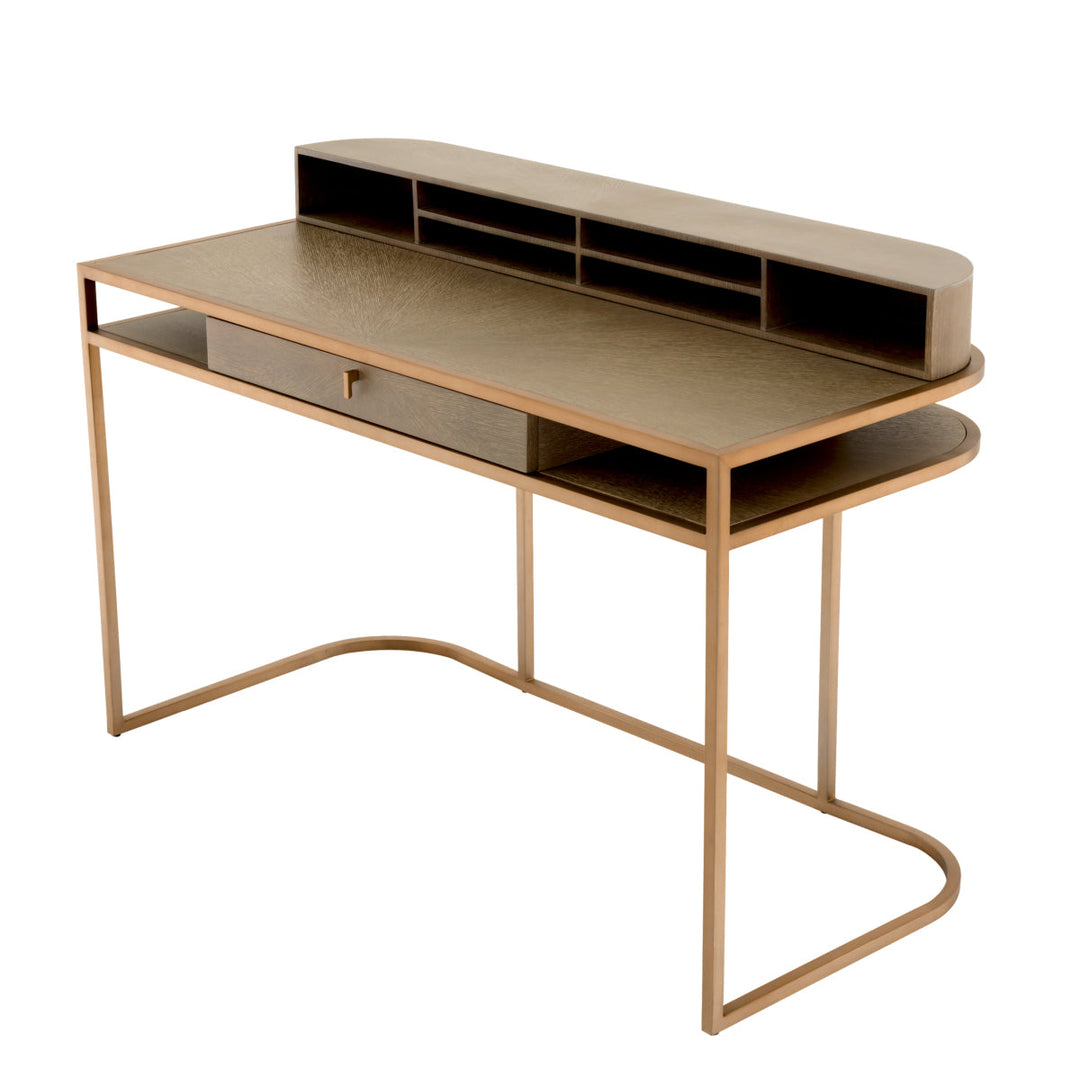 Desk Highland Washed Oak Veneer Furniture Eichholtz