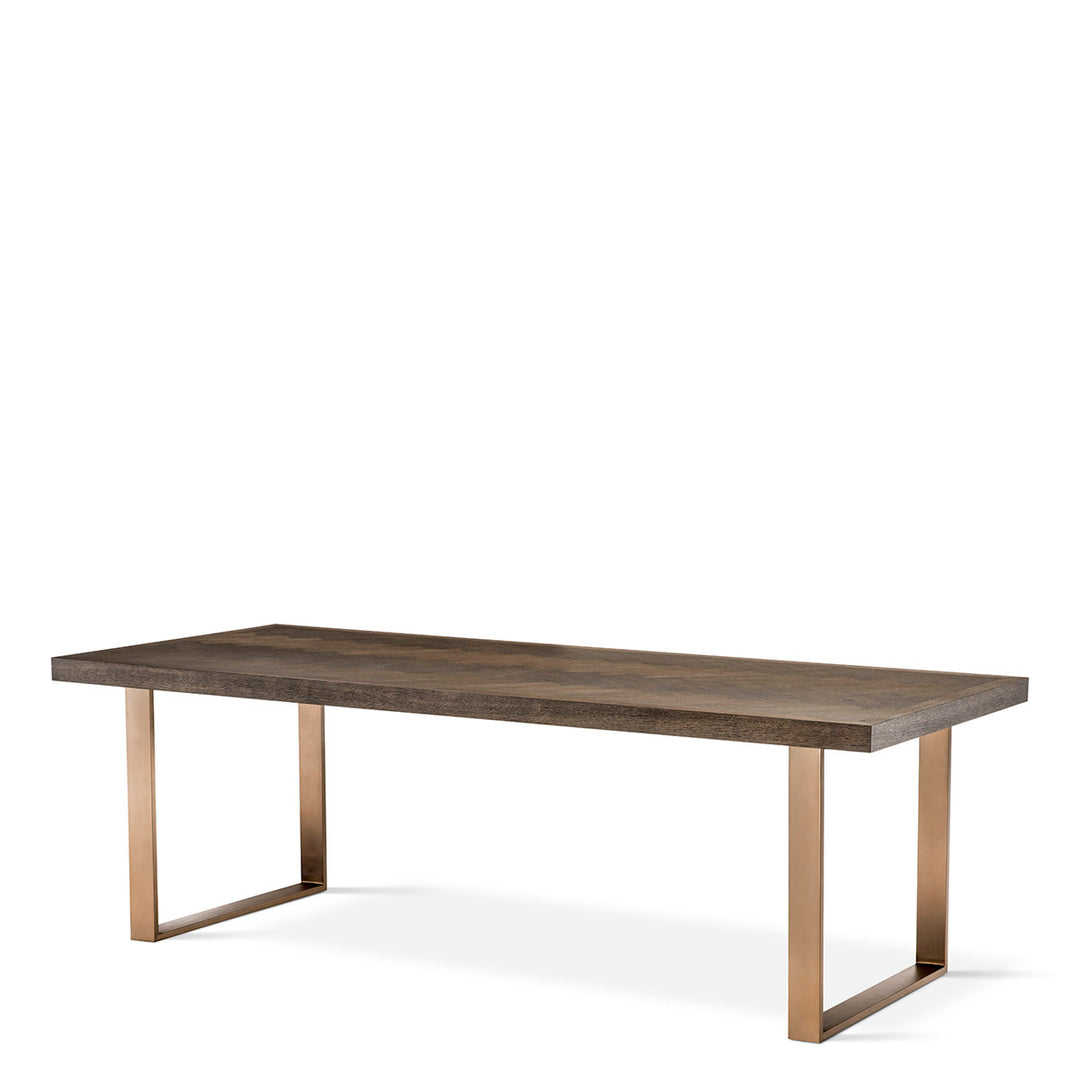 Dining Table Melchior 230 Cm Brown Oak Veneer Dining Tables Eichholtz