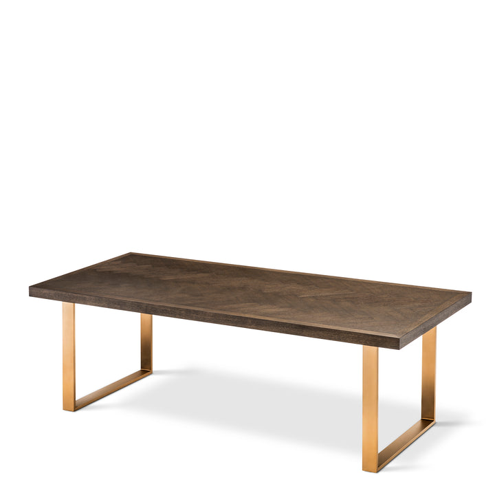 Dining Table Melchior 230 Cm Brown Oak Veneer Dining Tables Eichholtz