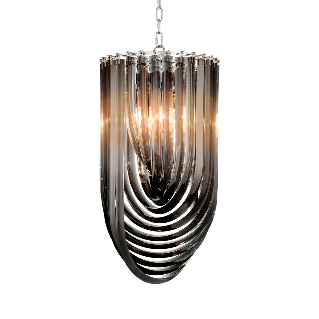 Chandelier Murano 14 Inch Dia Smoke Acrylic Lighting Eichholtz