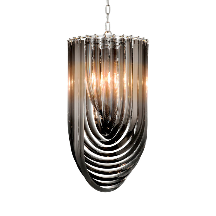 Chandelier Murano 14 Inch Dia Smoke Acrylic Lighting Eichholtz