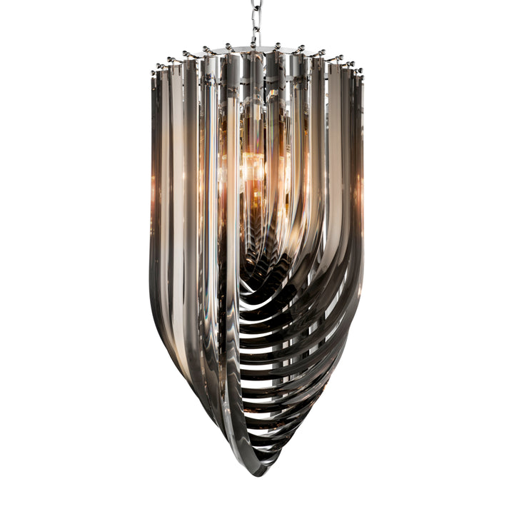 Chandelier Murano 14 Inch Dia Smoke Acrylic Lighting Eichholtz