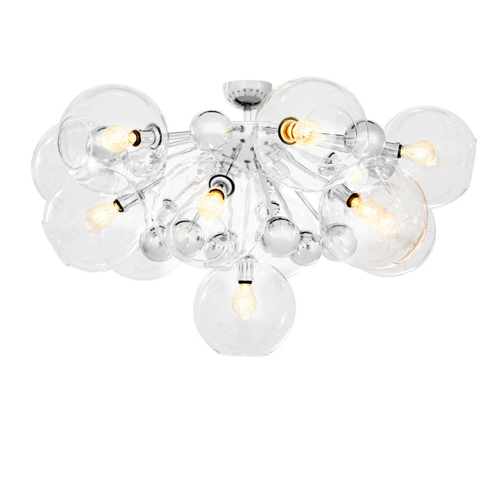 Ceiling Lamp Soleil Nickel Finish Lighting Eichholtz