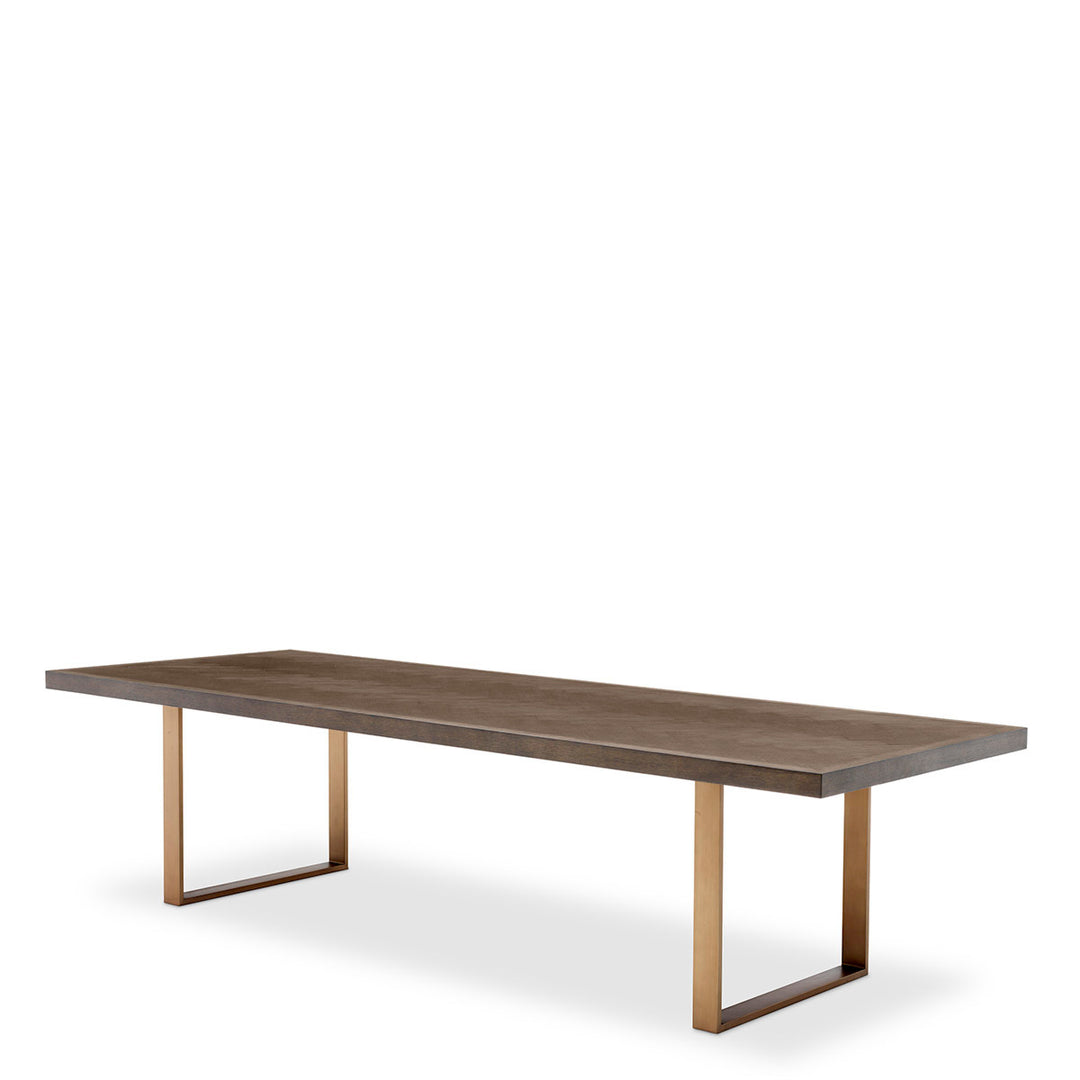 Dining Table Melchior 300 Cm Brown Oak Veneer Dining Tables Eichholtz
