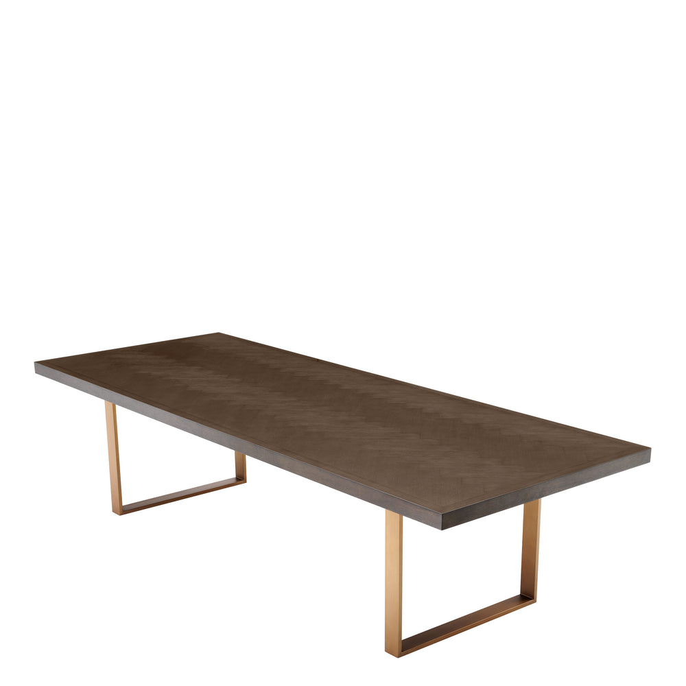 Dining Table Melchior 300 Cm Brown Oak Veneer Dining Tables Eichholtz