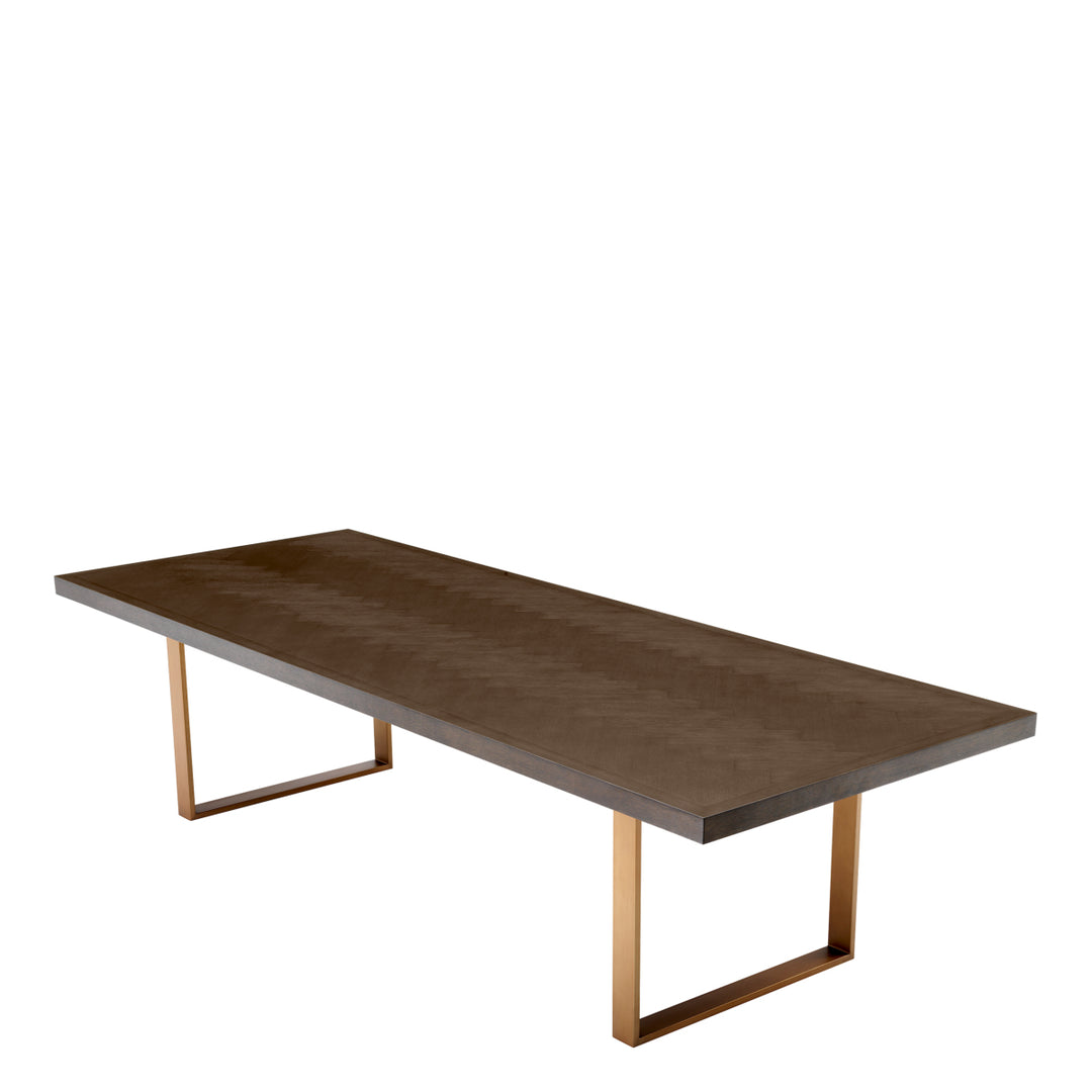 Dining Table Melchior 300 Cm Brown Oak Veneer Dining Tables Eichholtz