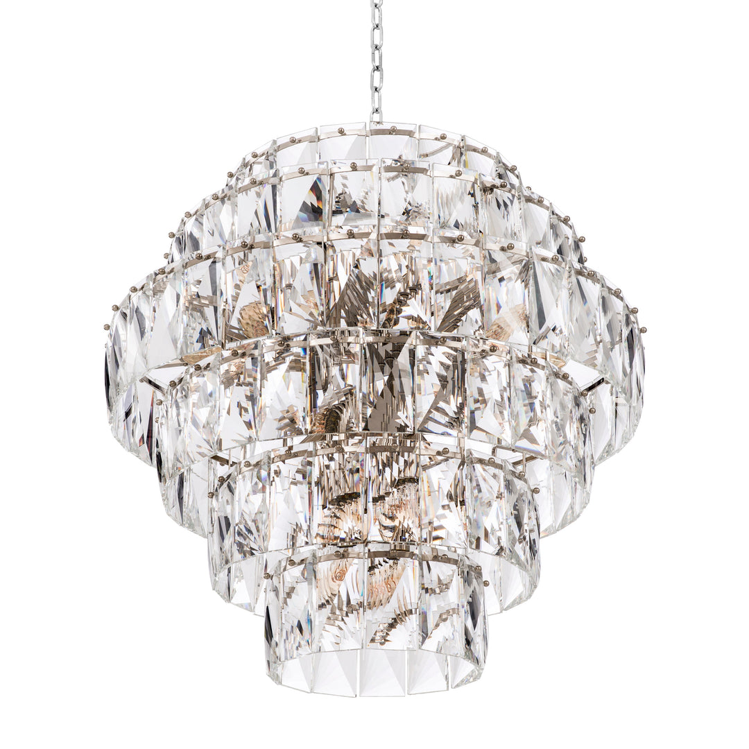 Chandelier Amazone L Nickel Finish Crystal Glass Lighting Eichholtz