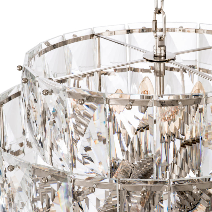 Chandelier Amazone L Nickel Finish Crystal Glass Lighting Eichholtz