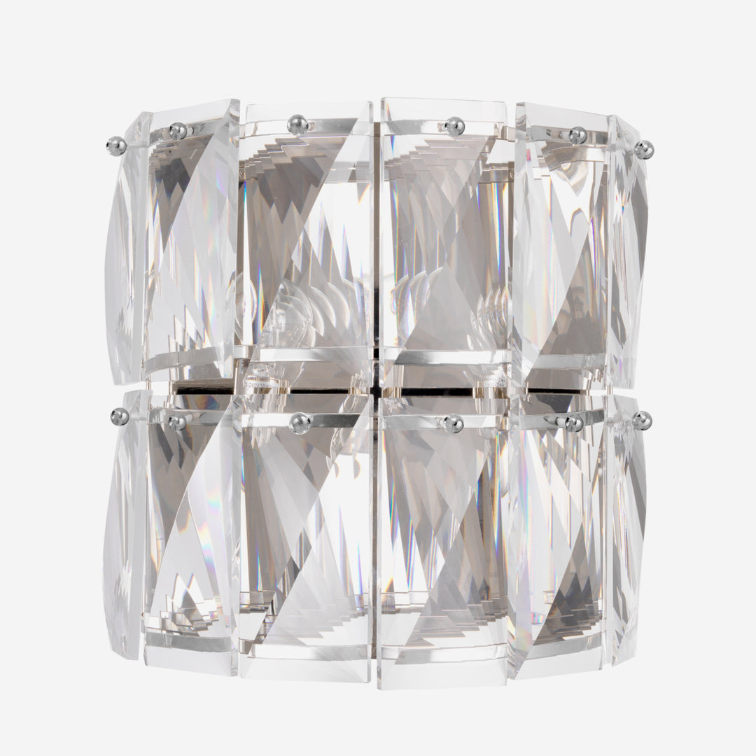 Wall Lamp Amazone Nickel Finish Crystal Glass Lighting Eichholtz
