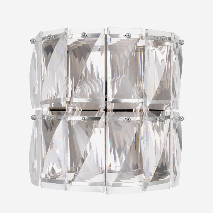 Wall Lamp Amazone Nickel Finish Crystal Glass Lighting Eichholtz
