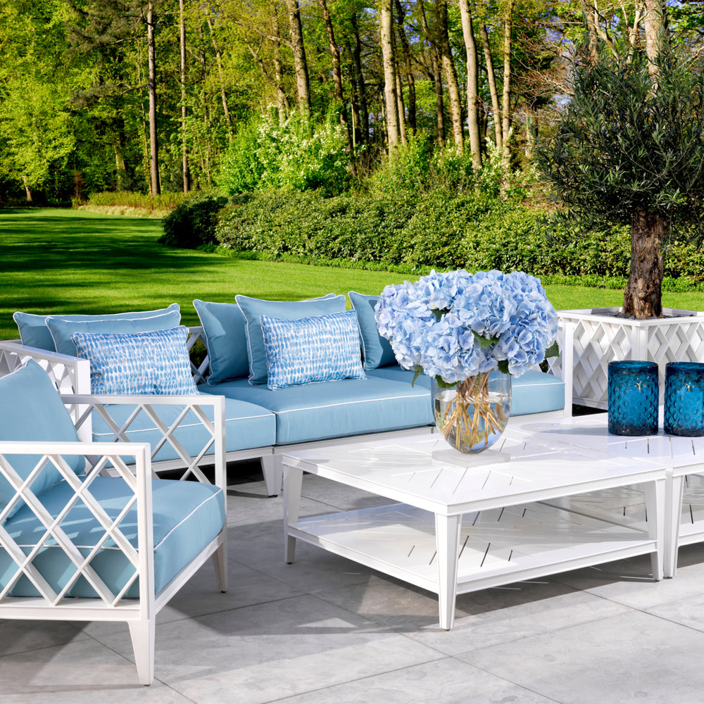 Outdoor Sofa Ocean Club L White Finish Outdoor Eichholtz
