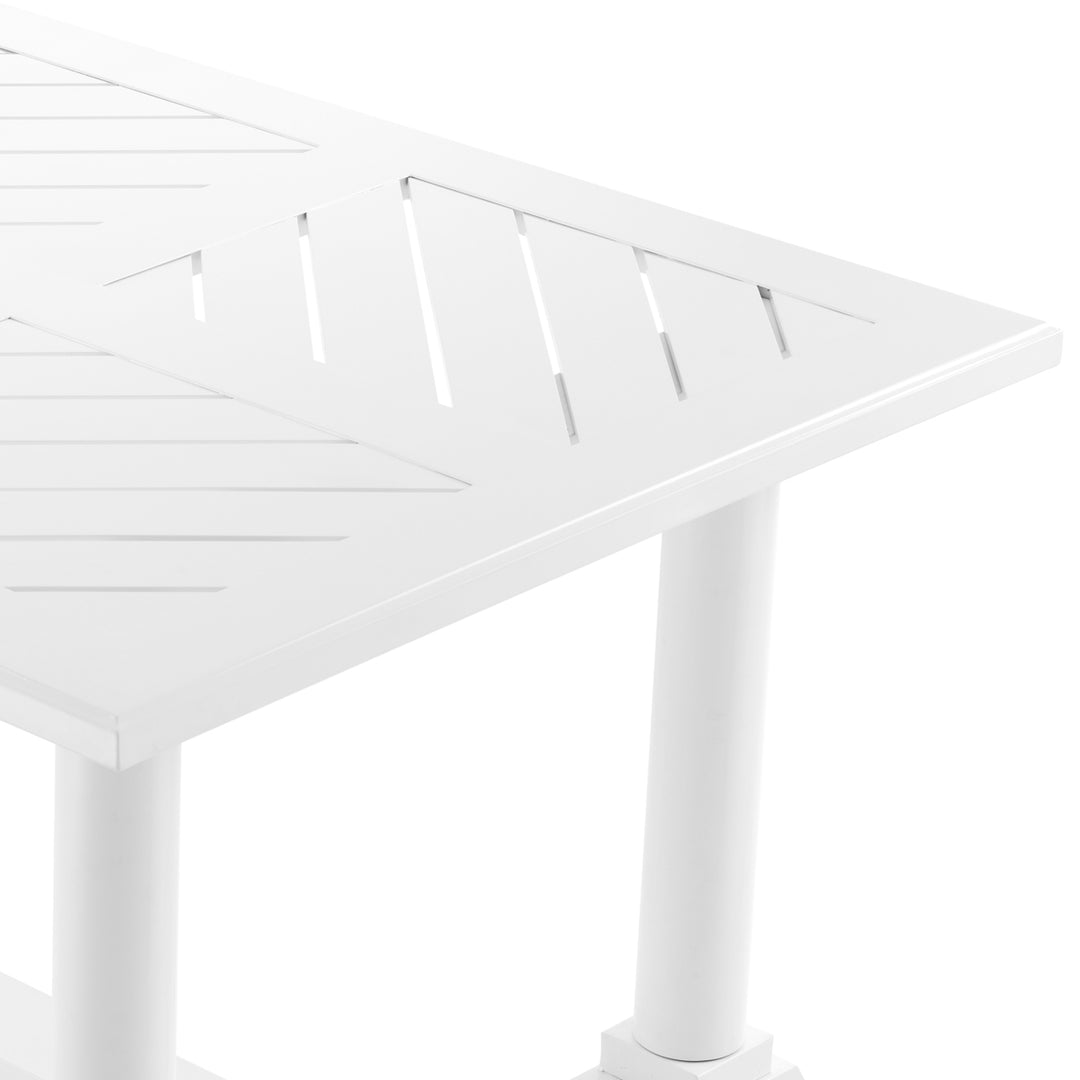 Outdoor Dining Table Bell Rive White Finish Dining Tables Eichholtz