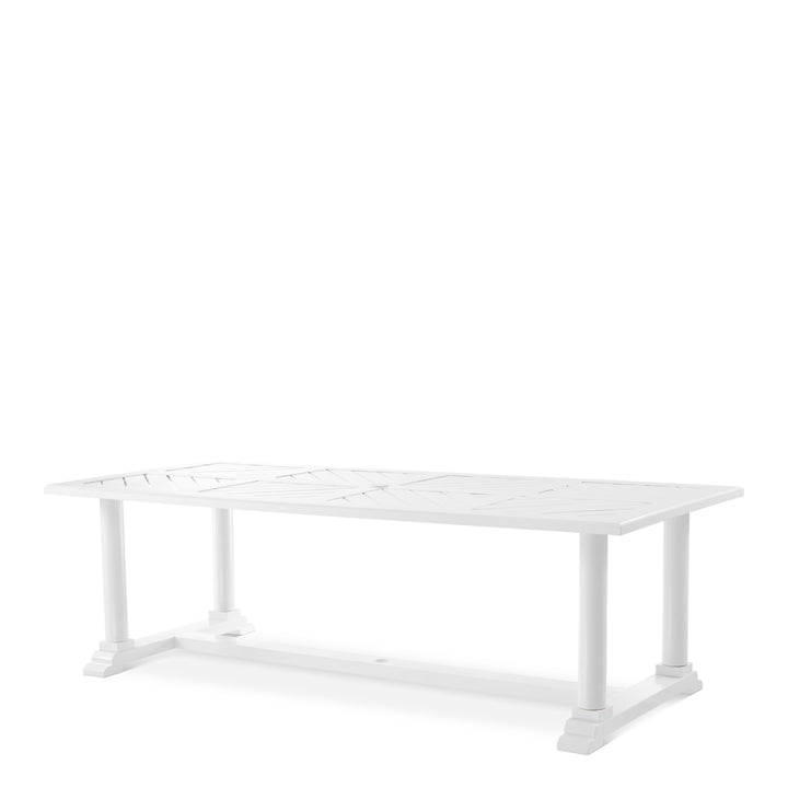 Outdoor Dining Table Bell Rive White Finish Dining Tables Eichholtz